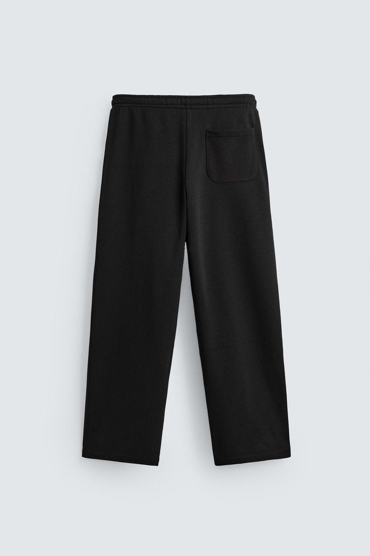 Zara - Wide Leg Trousers - Jet Black
