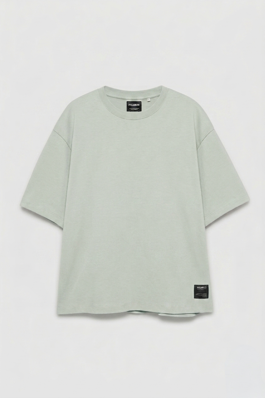 Pull&Bear Heavy Tee - Sage Green