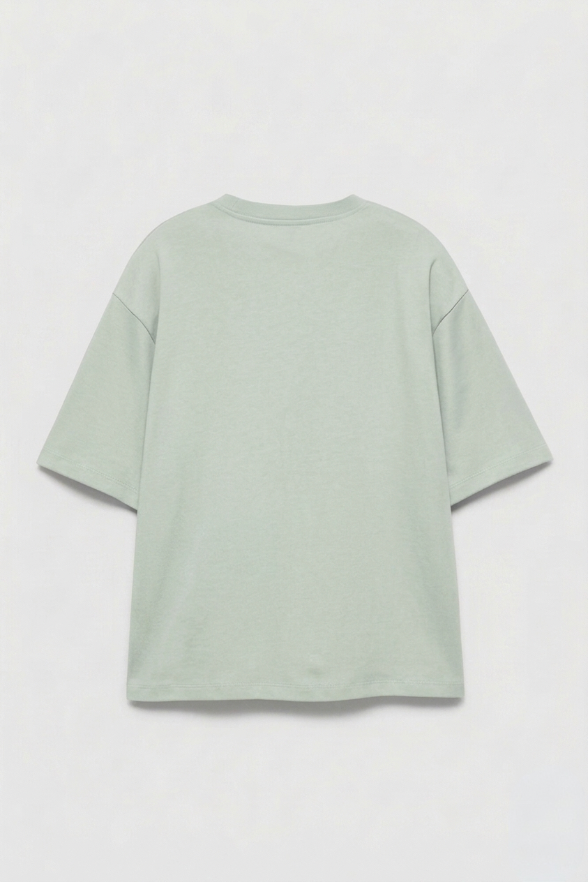 Pull&Bear Heavy Tee - Sage Green
