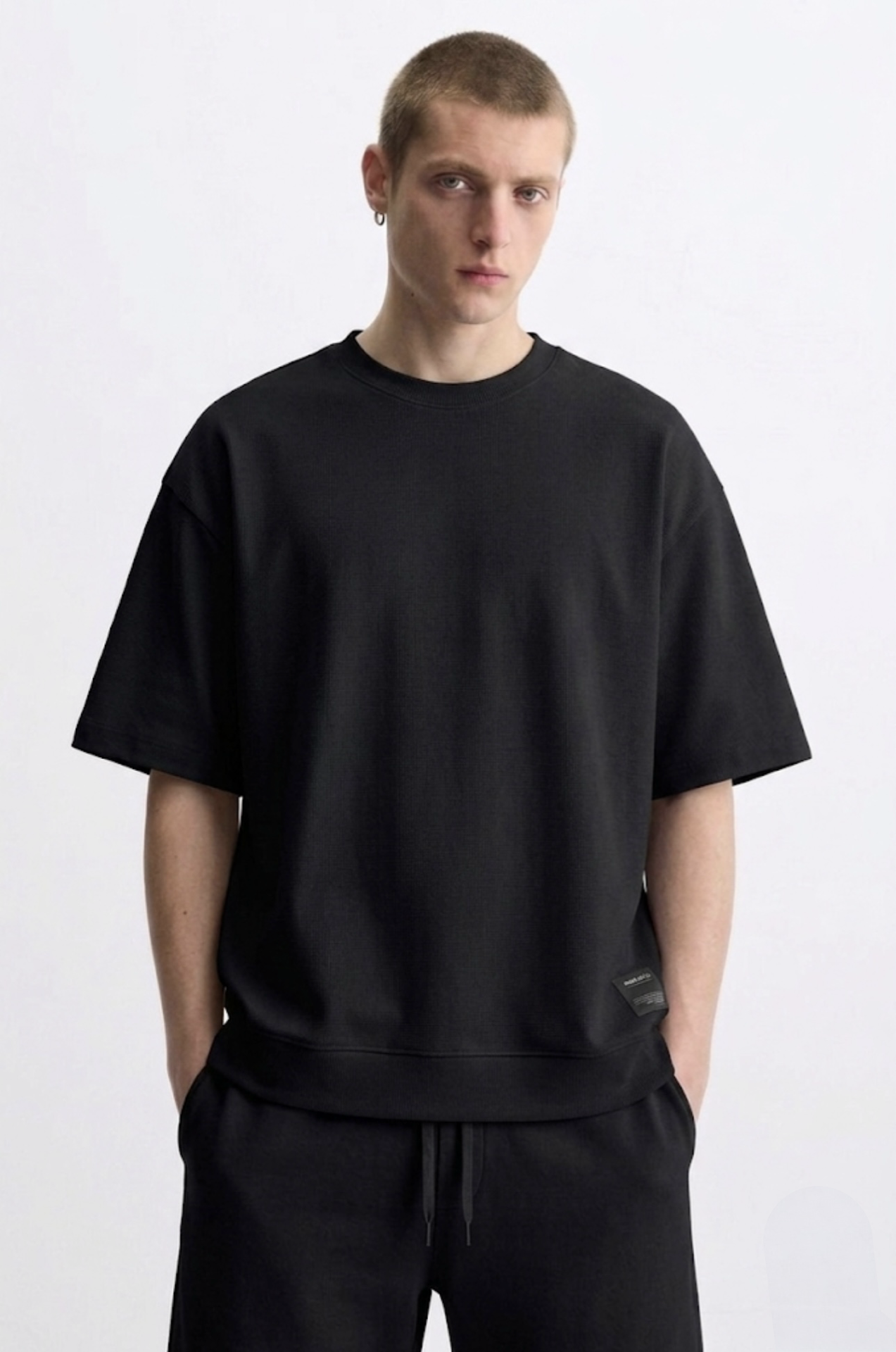 Pull&Bear Heavy Tee - Black