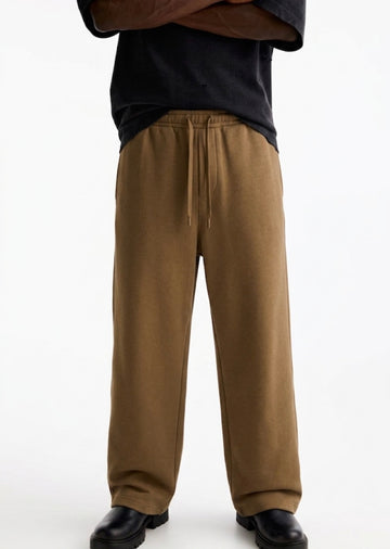 Zara - Wide Leg Trousers - bronze brown