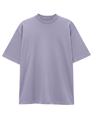 Pull&Bear- Premium Heavyweight Tshirt - Lavender