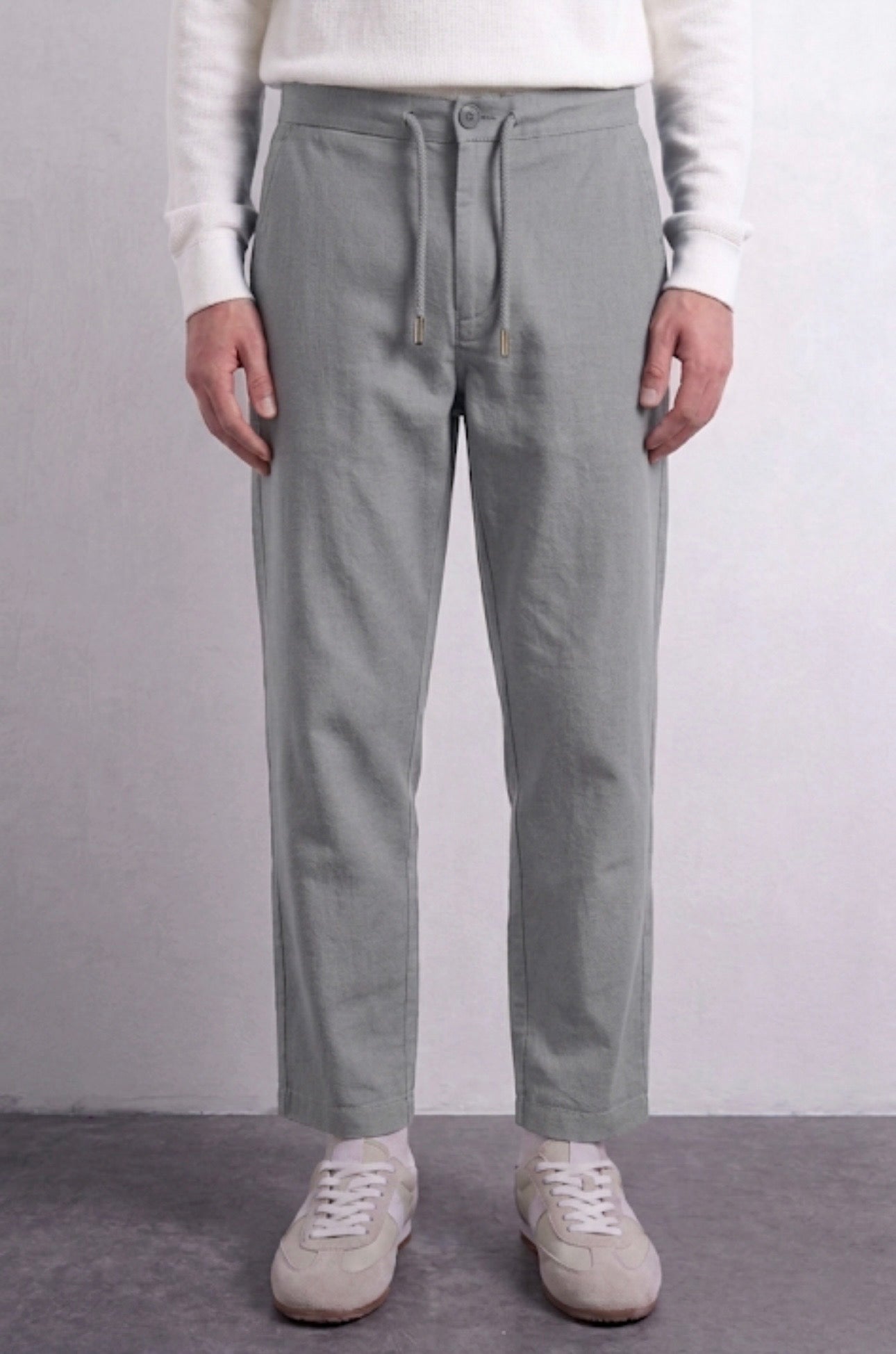 H&M Straight Fit Pants - Grey