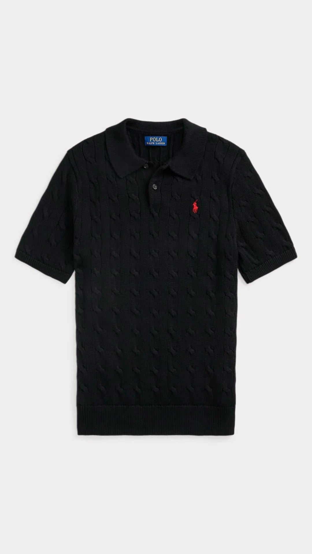 RL - Cable Knit Polo