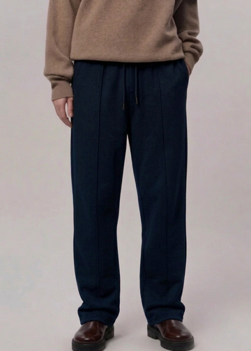 P&B Pleated Trousers - Navy