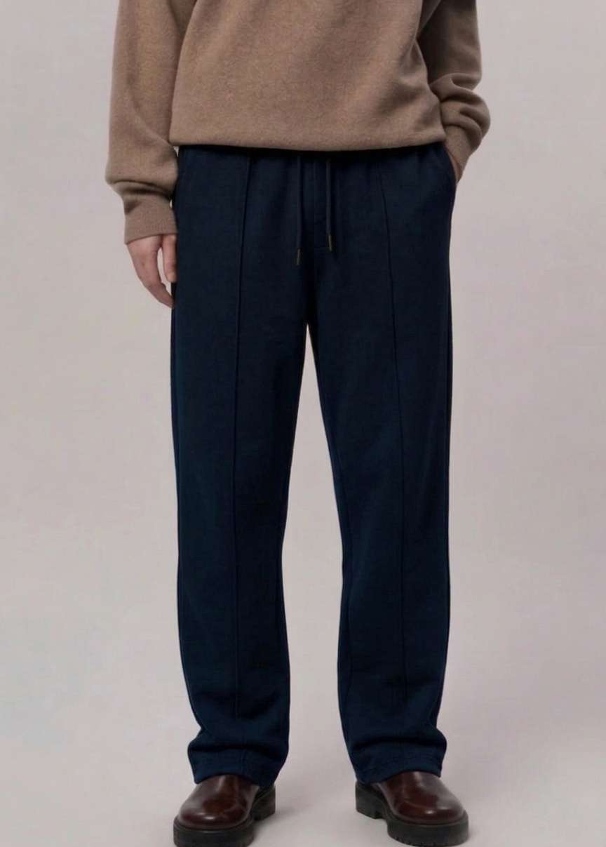 P&B Pleated Trousers - Navy