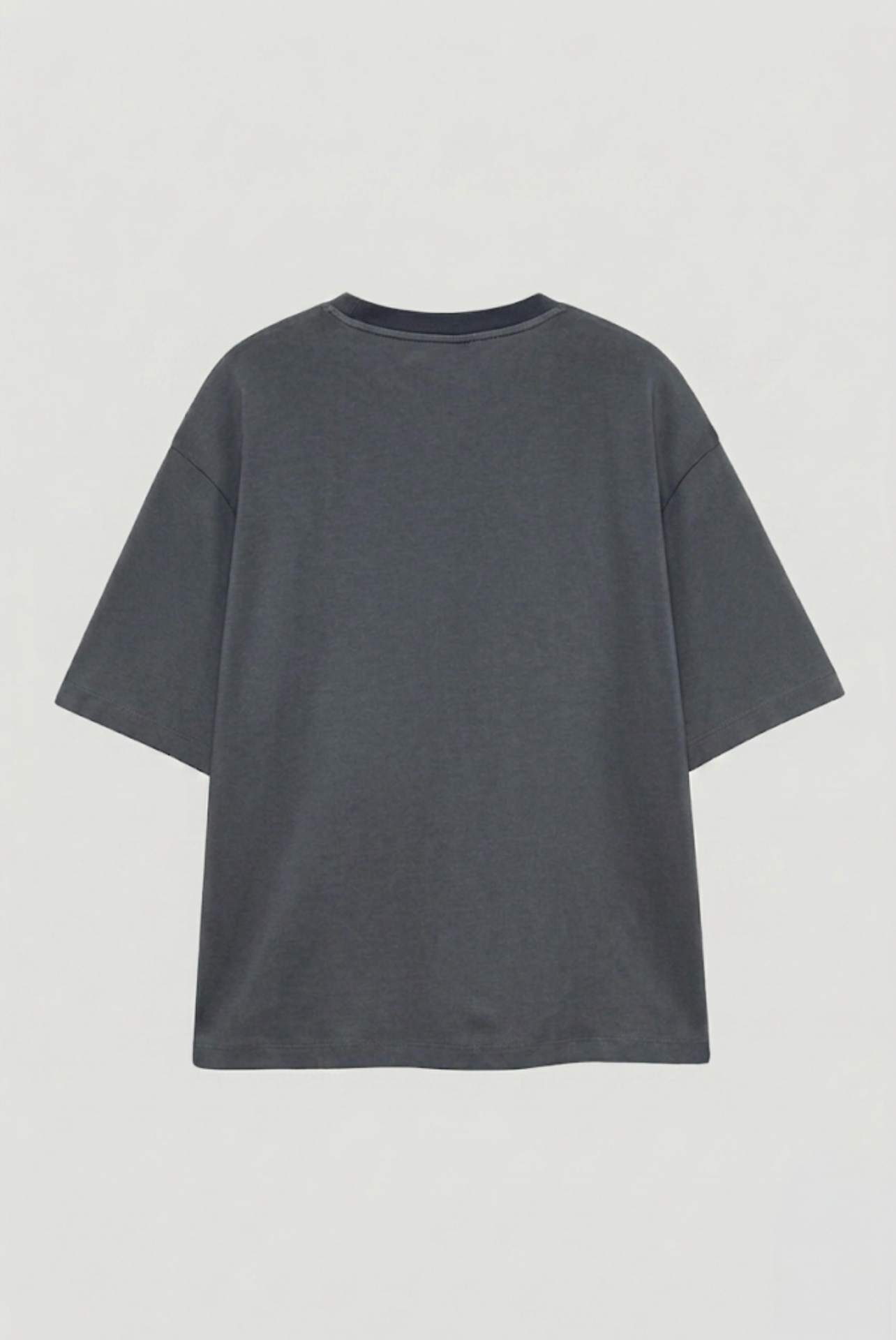 Pull&Bear Heavy Tee - Solid Grey