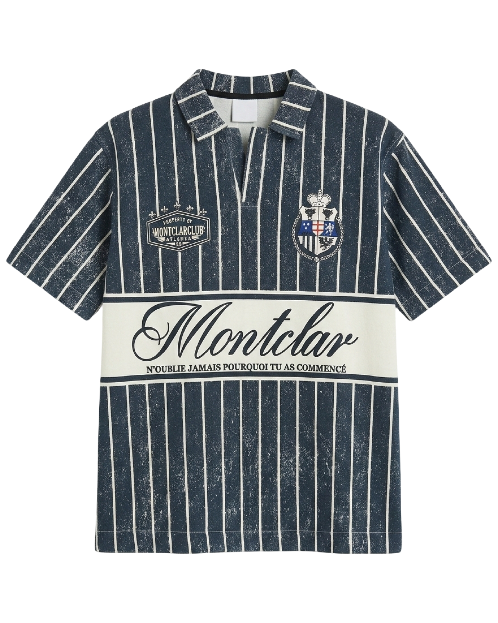 Bershka - Montclar French Polo - Elegant Blue