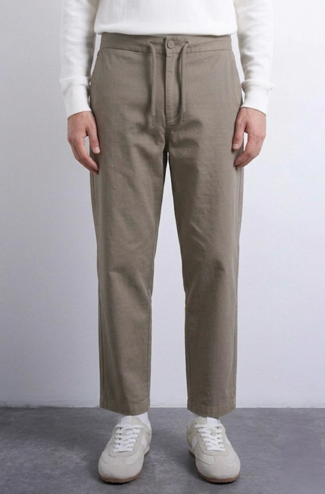 H&M Straight Fit Pants
 - Greige