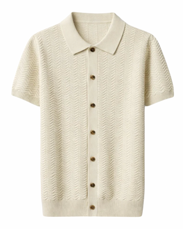 Zara Imported Knitted shirt - Luxury Creme