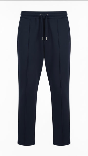 P&B Pleated Trouser - Navy Blue