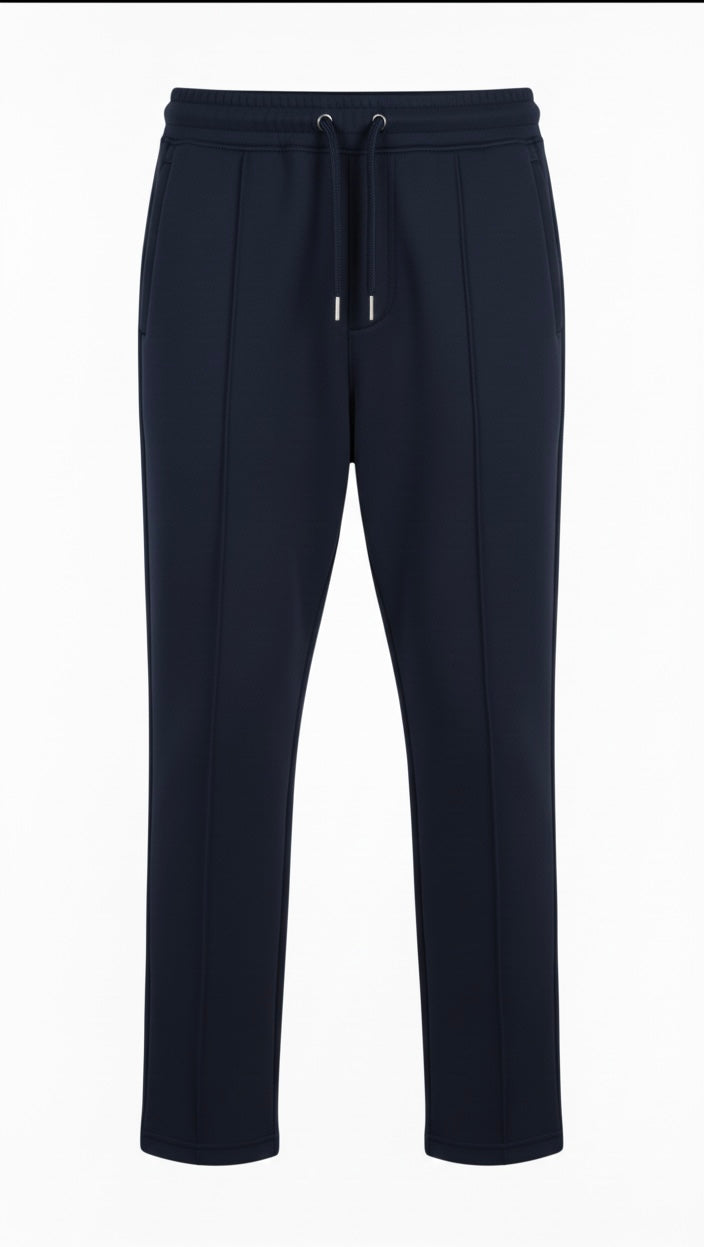 P&B Pleated Trouser - Navy Blue