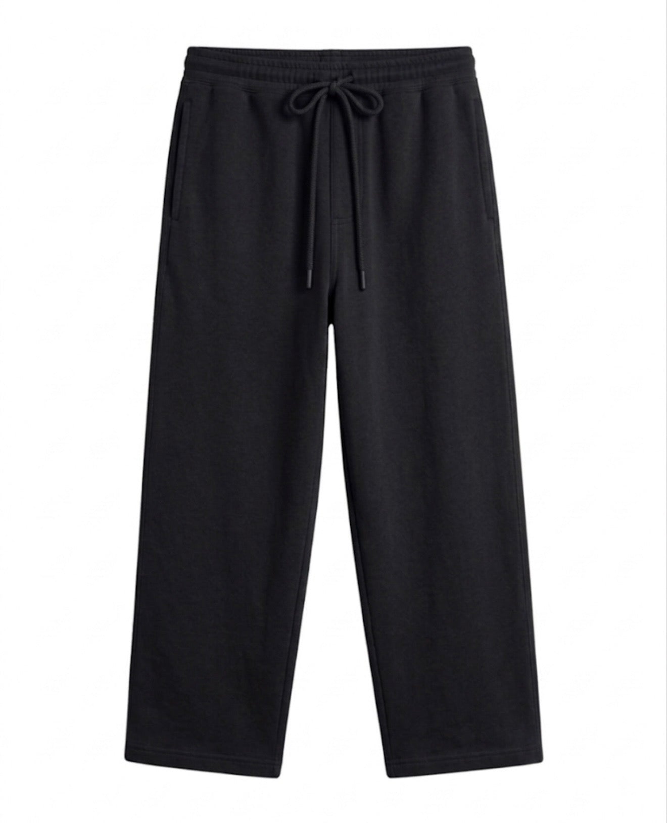Pull&Bear Summer Wide Leg Trouser - Black