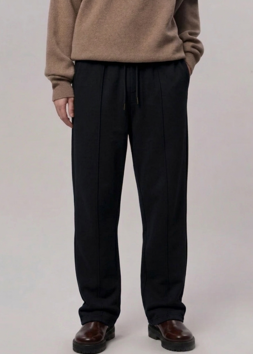 P&B pleated Trousers - Black