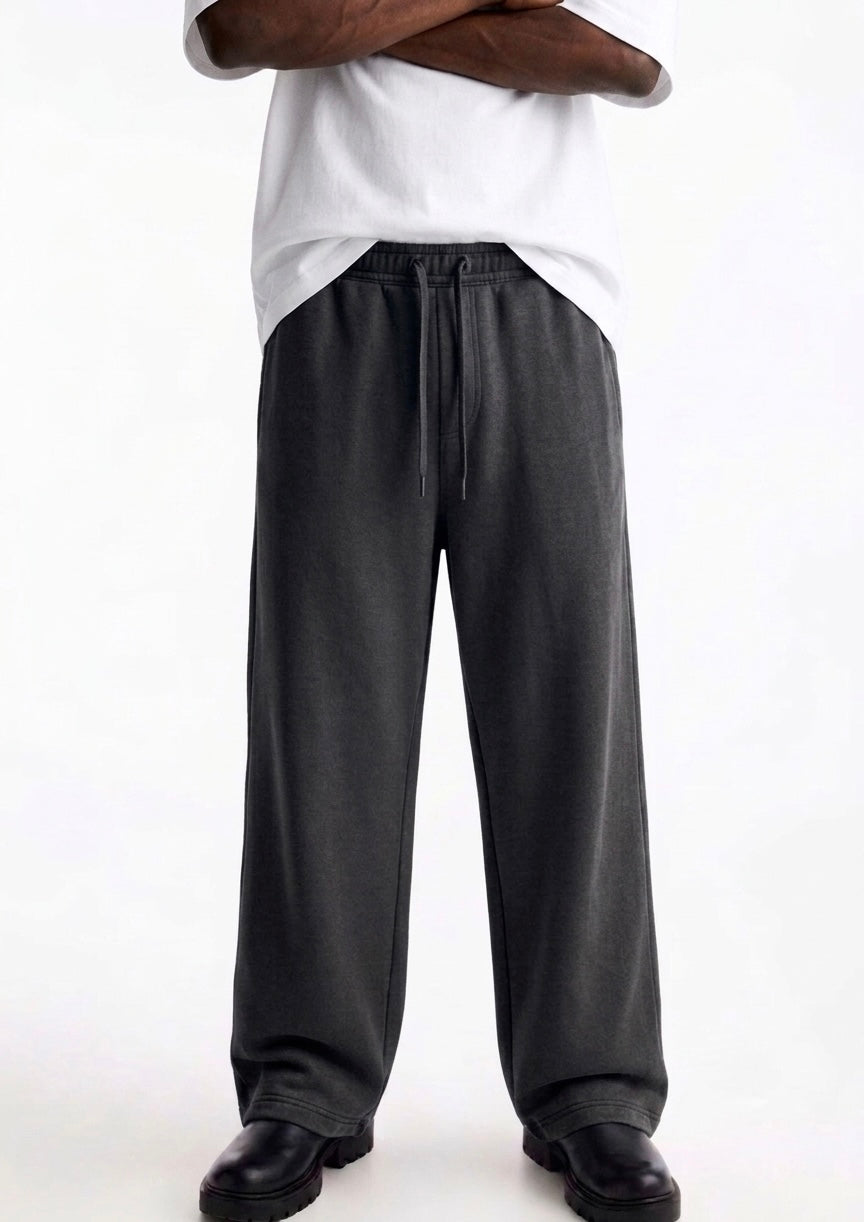 P&B Wide Leg Trouser - Dark Grey