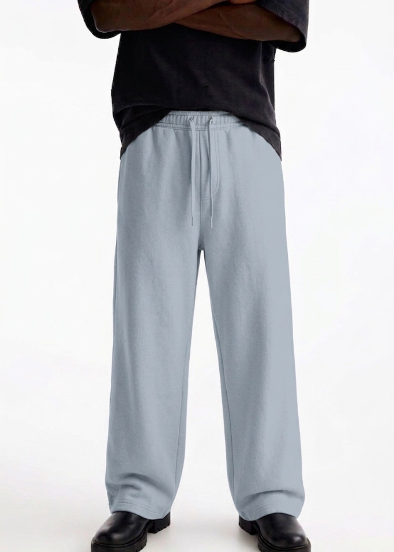 Zara - Wide Leg Trousers - Ice grey
