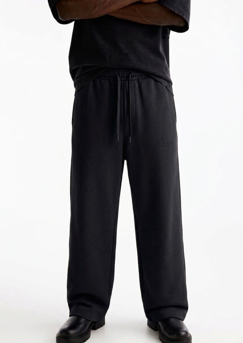 Zara - Wide Leg Trousers - Jet Black