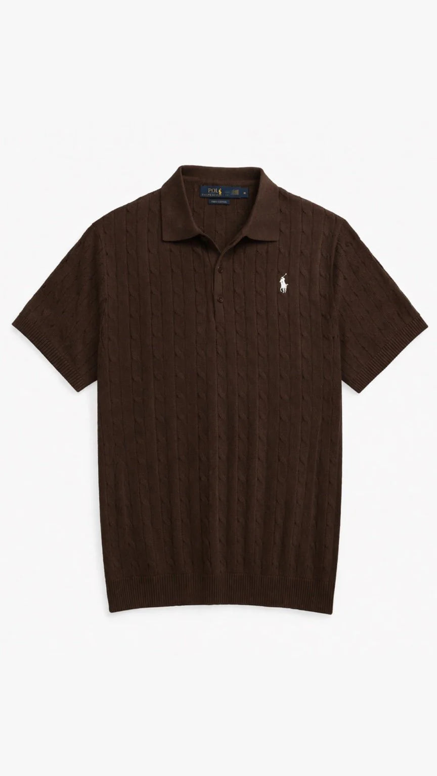 RL - Cable Knit Polo