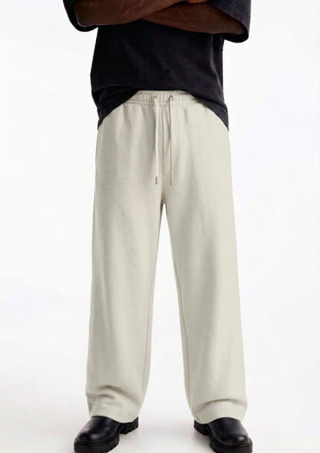 Zara - Wide Leg Trousers - Light Beige