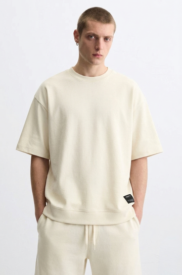 Pull&Bear Heavy Tee - Offwhite