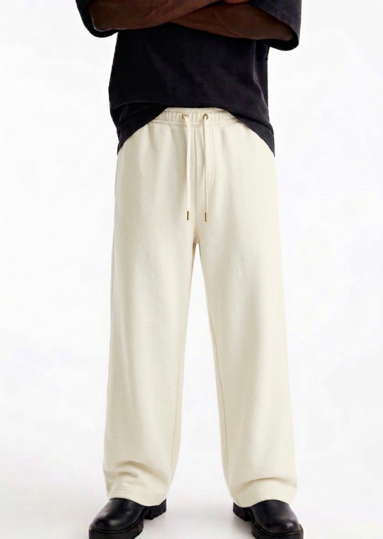 Zara - Wide Leg Trousers - Offwhite