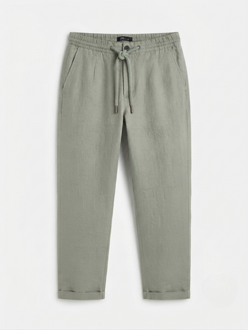 Zara Linen Blend Pants - Green