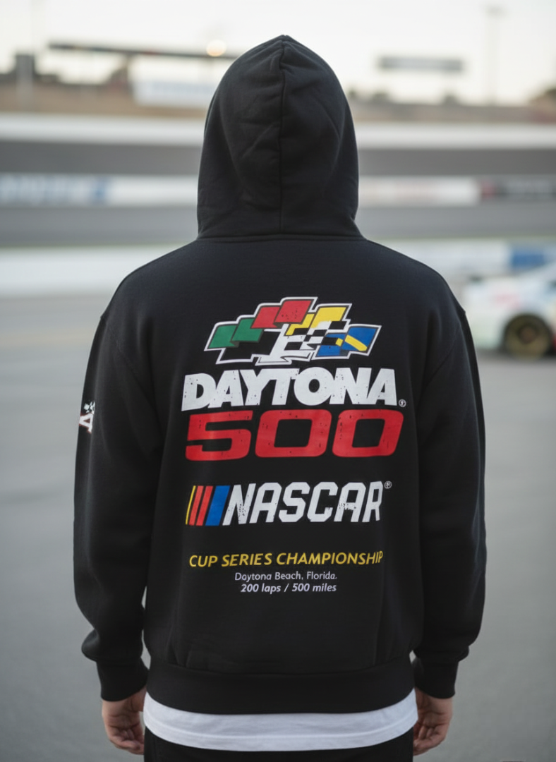 Pull&Bear (PB) X NASCAR Premium Hoodie - Racing Black