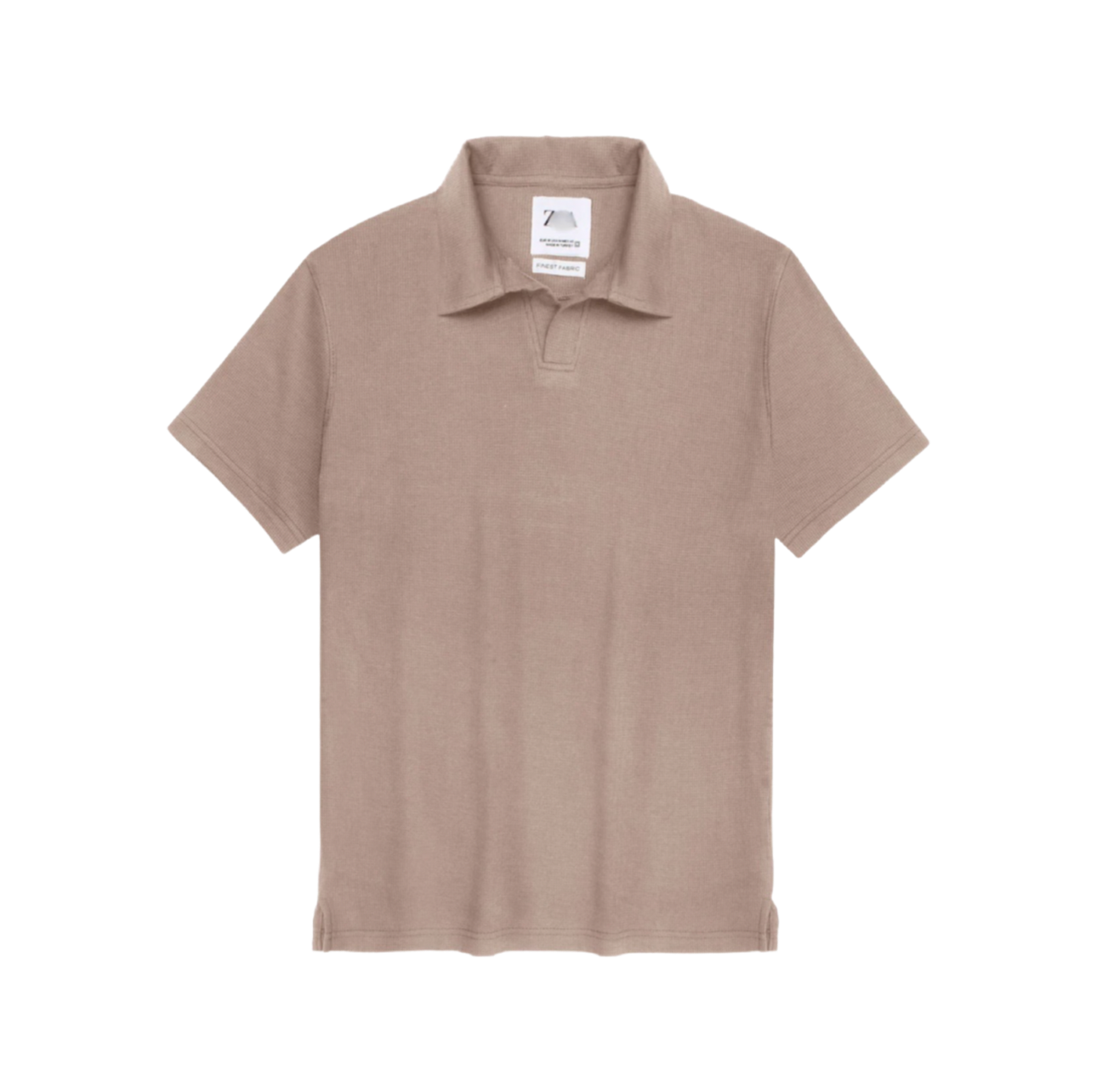 ZR Waffle Knit Polo - Warm Taupe