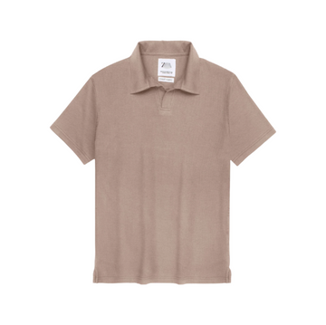 ZR Waffle Knit Polo - Warm Taupe