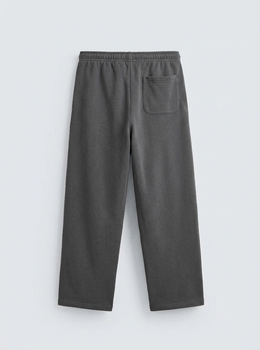 Zara - Wide Leg Trousers - Dark Grey