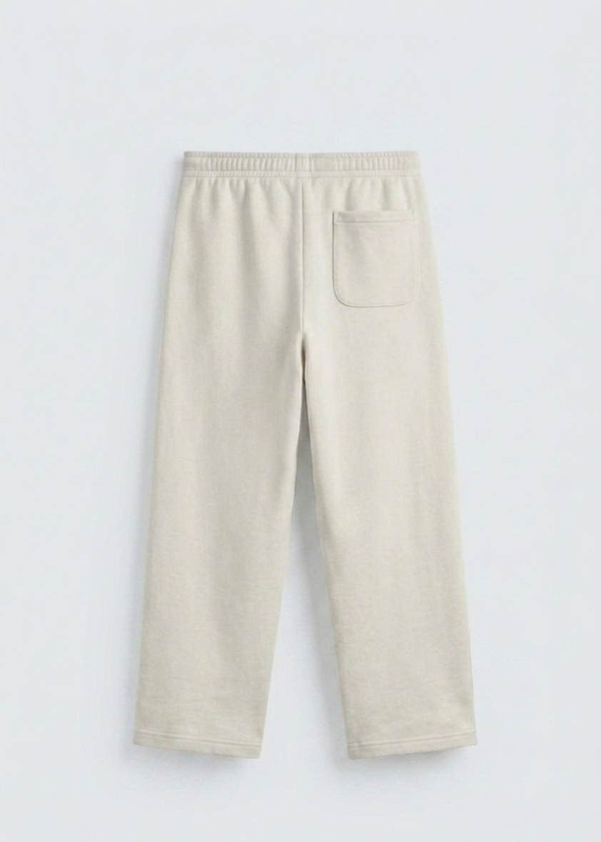 Zara - Wide Leg Trousers - Light Beige
