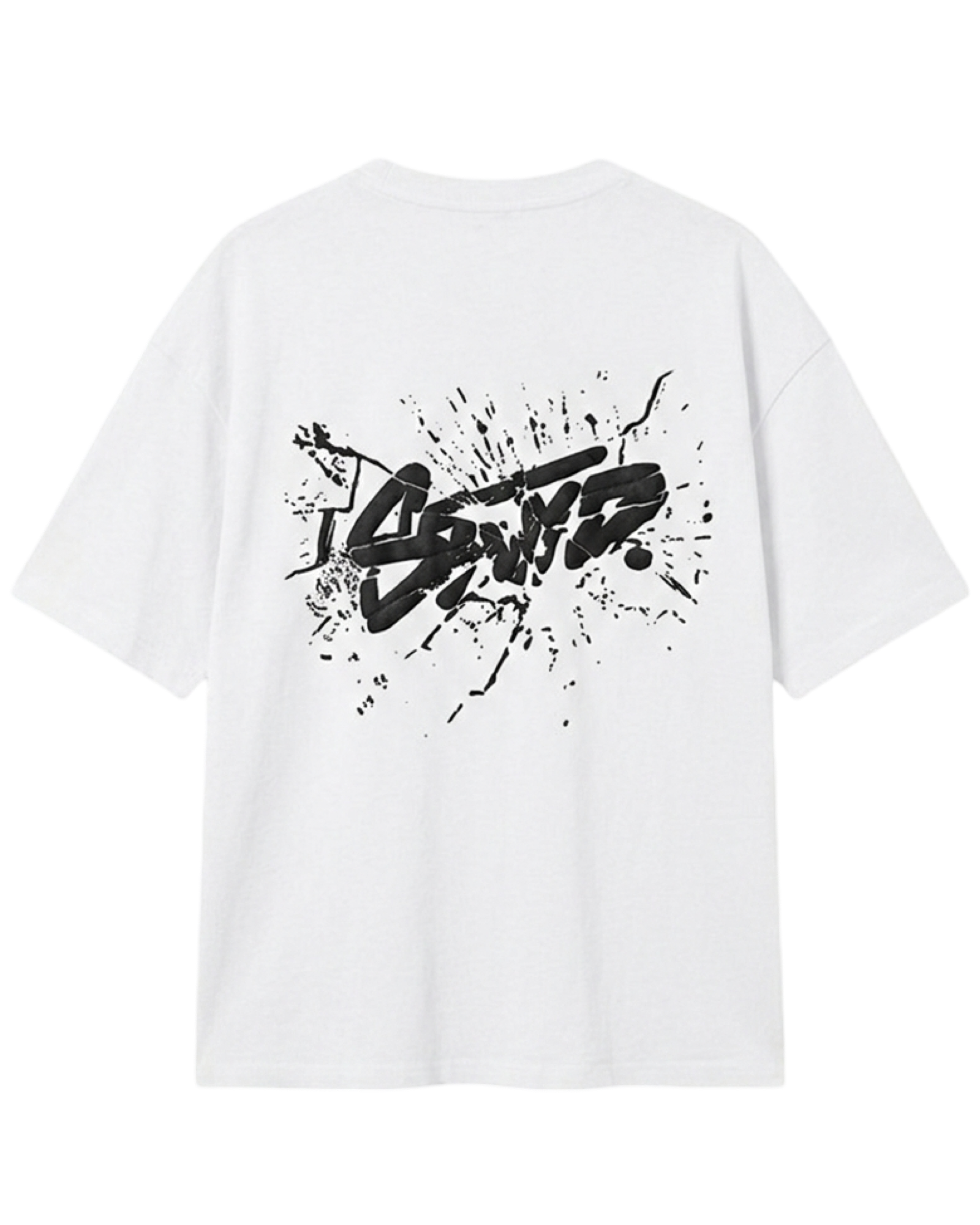 STWD- Splash Premium Heavyweight Tshirt- Pearl White