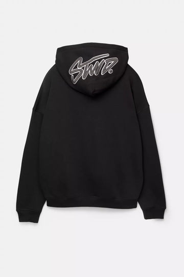 Pull&Bear (PB) STWD Unisex Oversized Hoodie - Jet Black