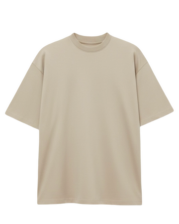 Pull&Bear - Premium Heavyweight Tshirt - Creme