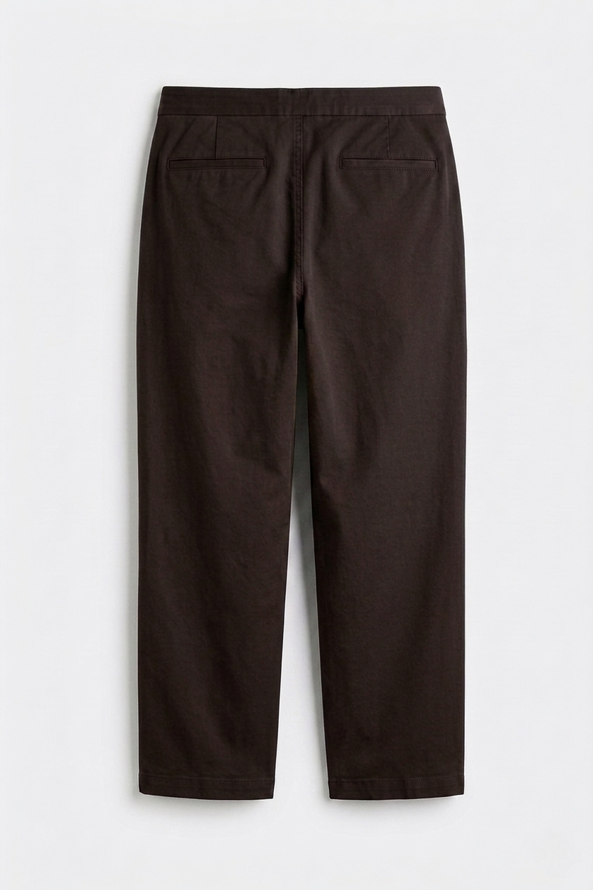 H&M relaxed fit pants - Dark Brown