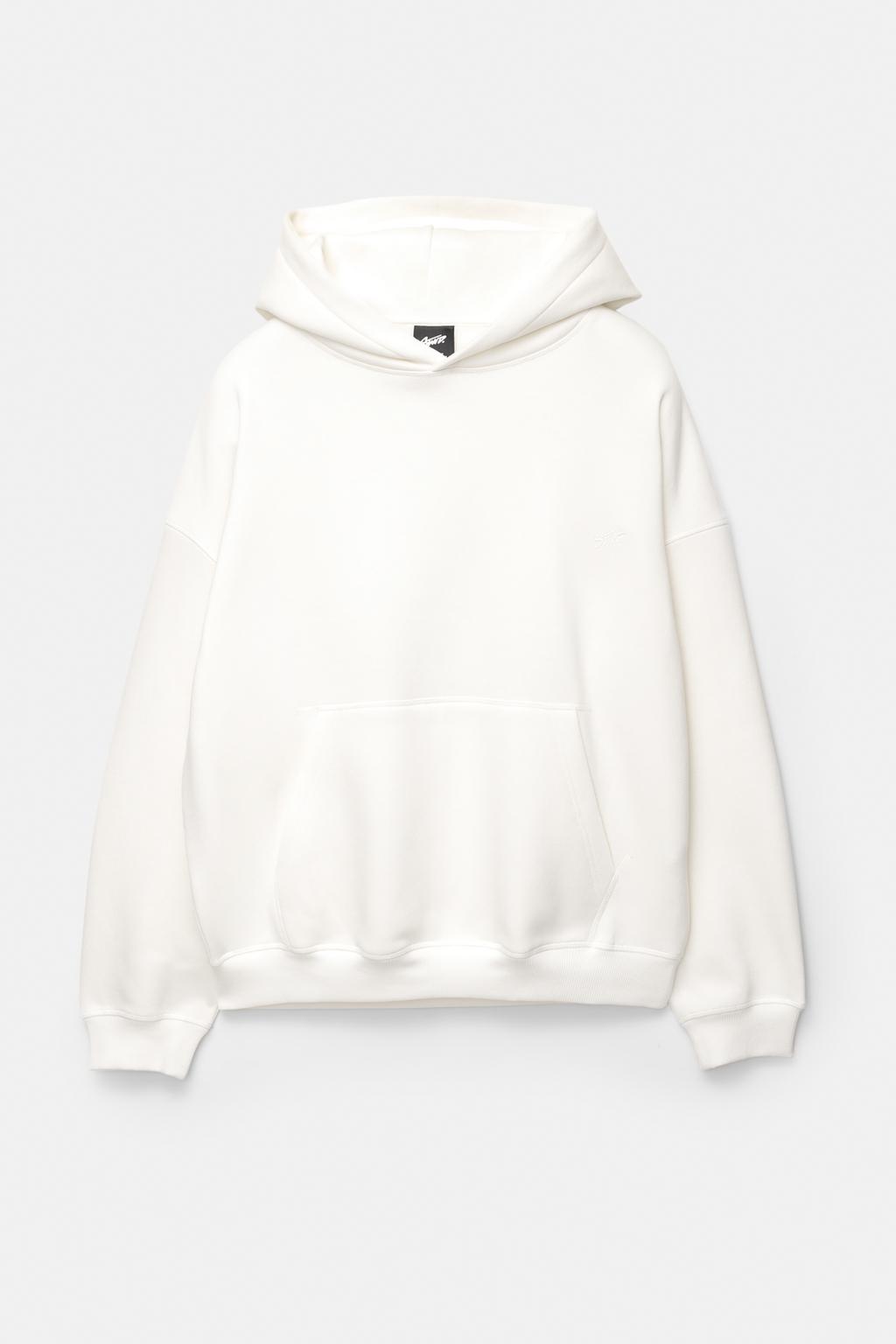 Pull&Bear (PB) STWD Unisex Oversized Hoodie - White