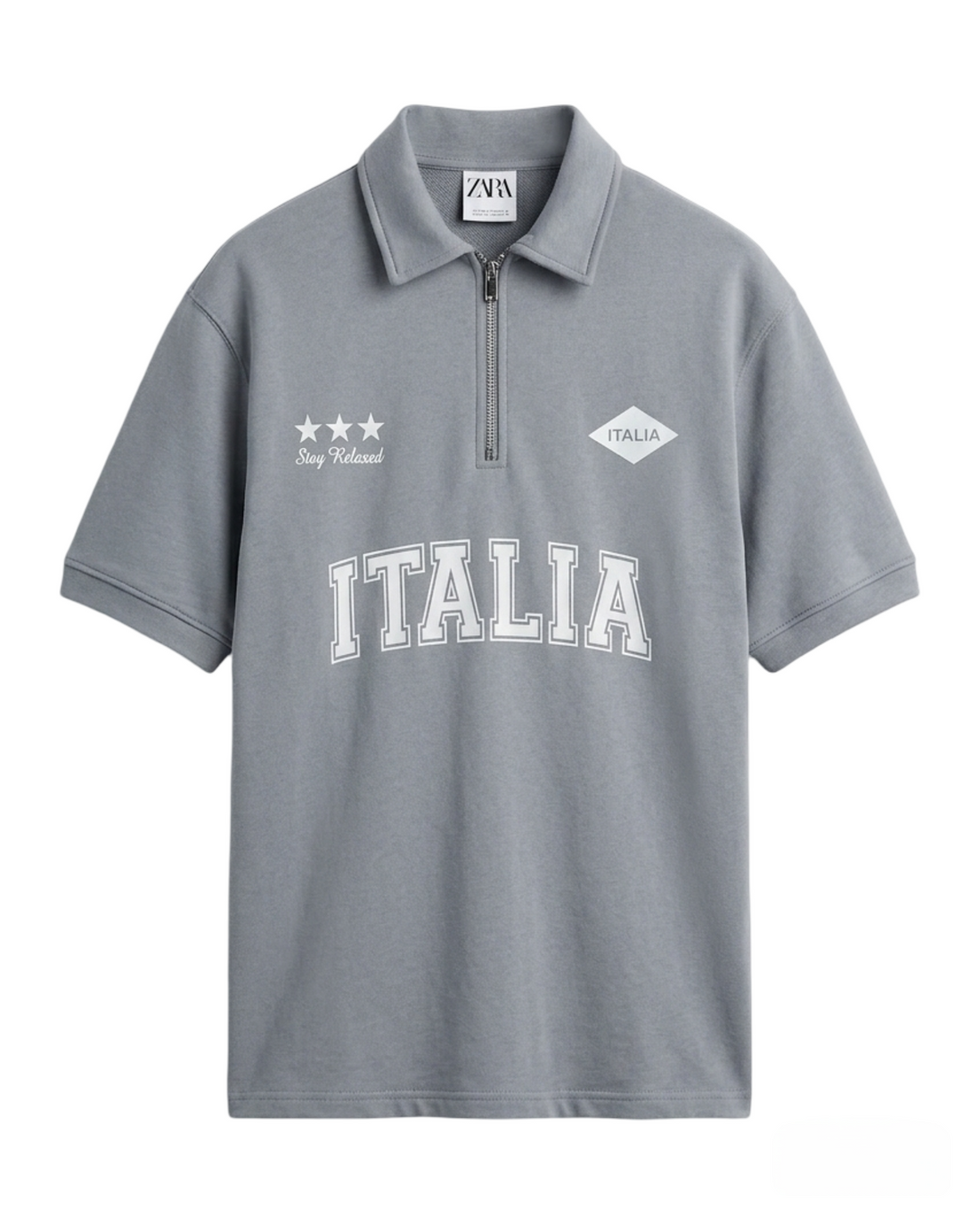 Zara - Italia Relaxed Polo - Luxe Blue