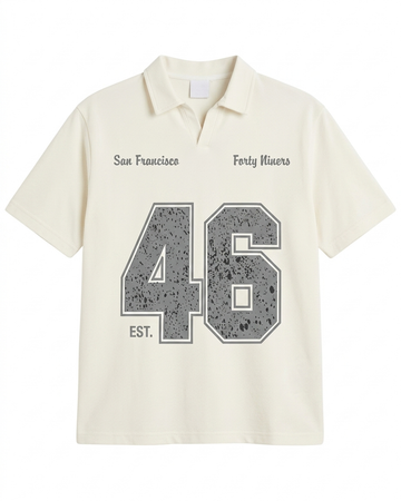 P&B - Forty Niners Polo - offwhite