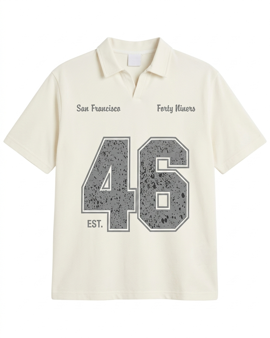 P&B - Forty Niners Polo - offwhite