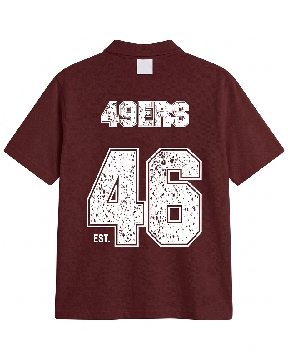P&B - Forty Niners Polo - Maroon