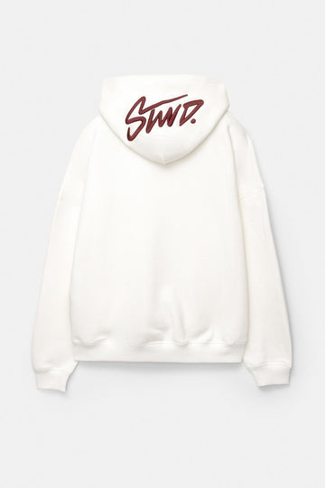 Pull&Bear (PB) STWD Unisex Oversized Hoodie - White