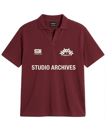 Stwd - Studio Archives Polo - Maroon