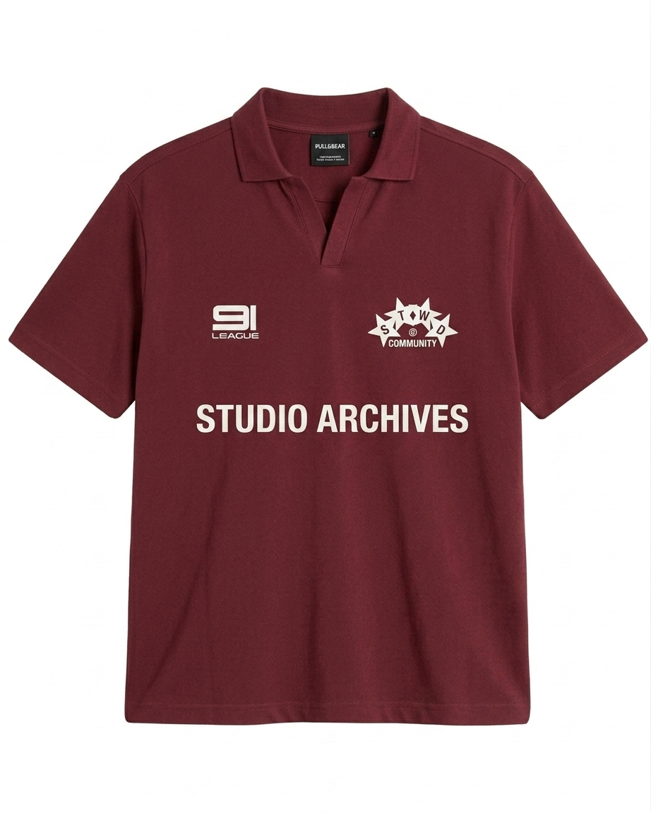 Stwd - Studio Archives Polo - Maroon