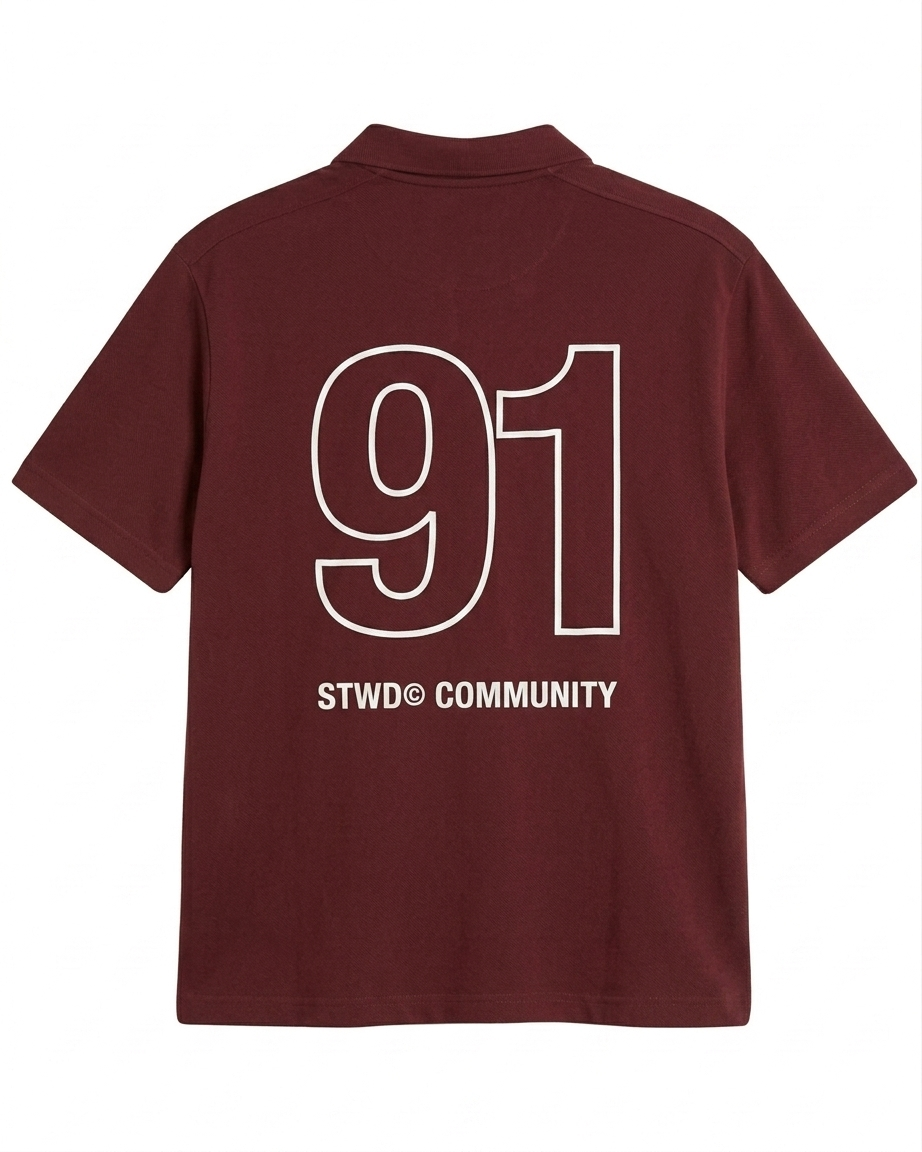Stwd - Studio Archives Polo - Maroon