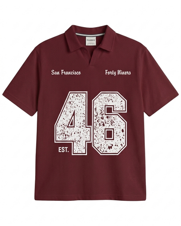 P&B - Forty Niners Polo - Maroon
