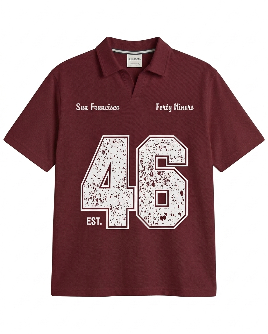 P&B - Forty Niners Polo - Maroon