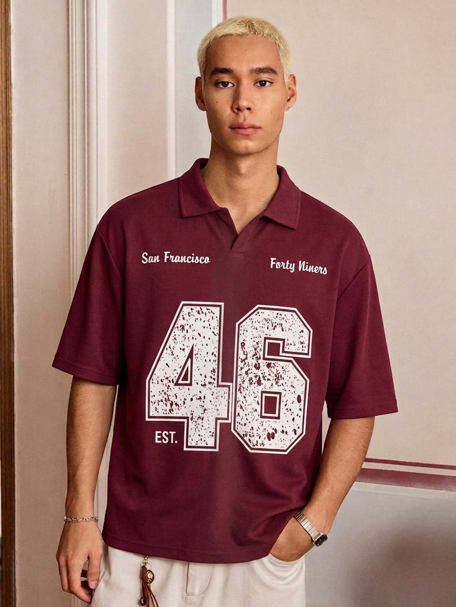 P&B - Forty Niners Polo - Maroon