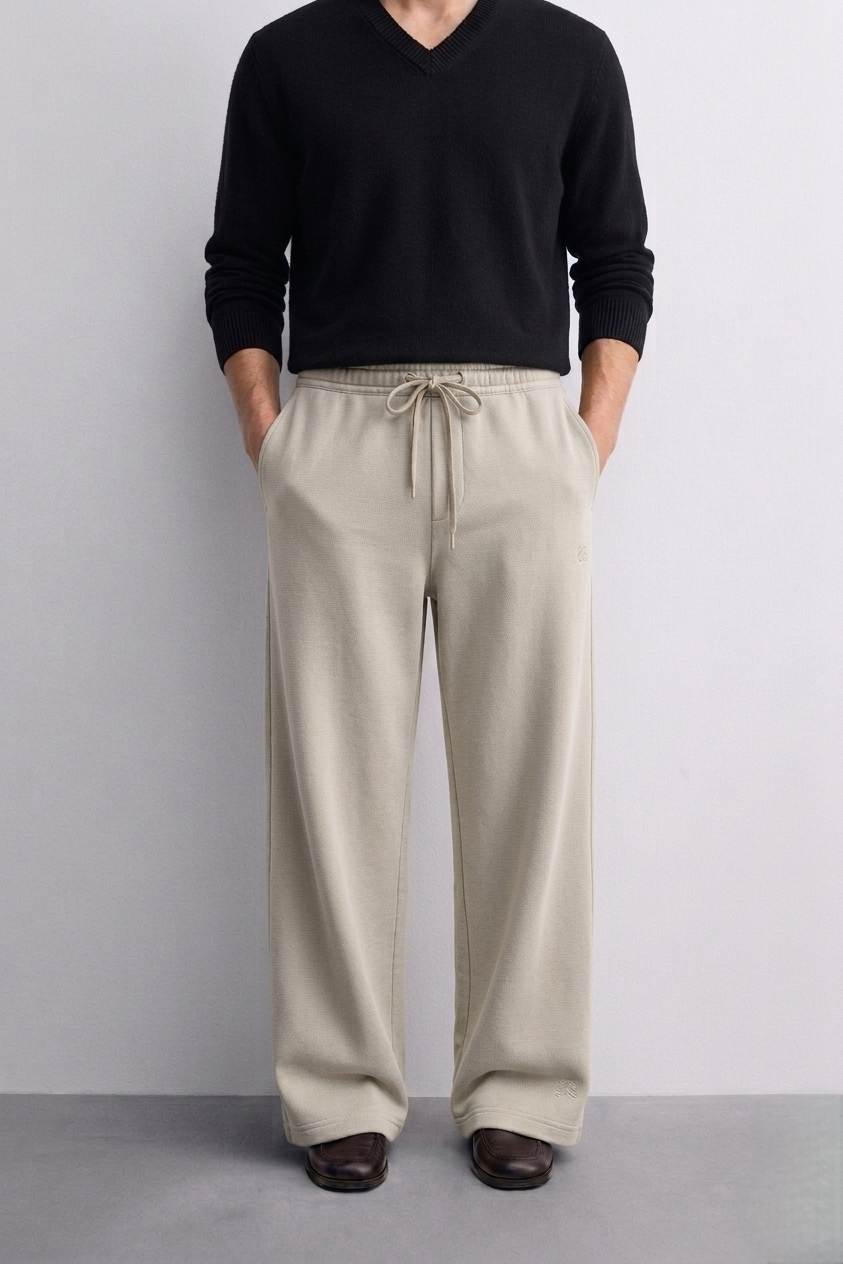 Zara - Wide Leg Trousers - Buttercream