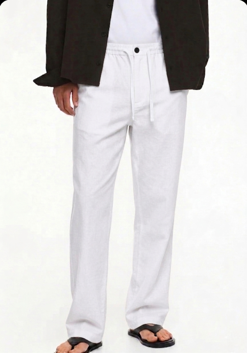 H&M Relaxed Fit Pants - Luxe White