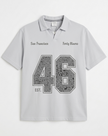 P&B - Forty Niners polo - Ice Grey